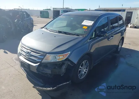 2012 Honda Odyssey Ex-L from USA, damaged, VIN 5FNRL5H66CB112618
